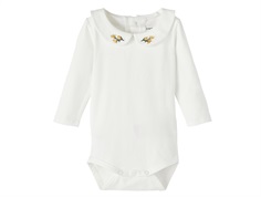 Name It bright white bodysuit collar